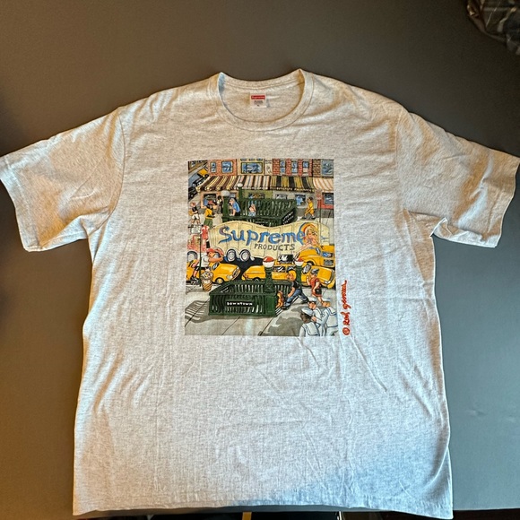 RARE Supreme Manhattan NY Tee Grey XL BNWT - Picture 2 of 2